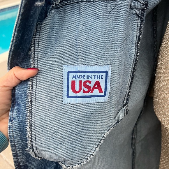 VINTAGE PIONEER WEAR Denim southwestern fringed duster jacket|14 - Picture 8 of 15